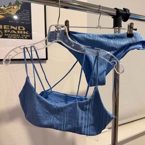 Tavik Blue Ribbed Swimwear
